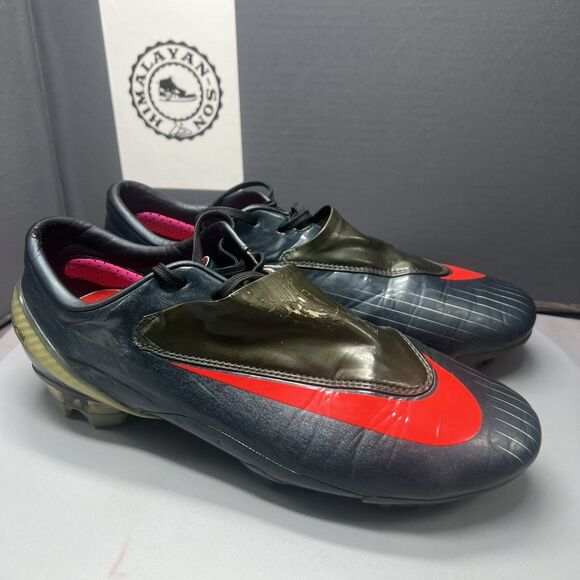 Nike Mercurial Vapor IV FG C Ronaldo Green Red Men Size 7.5 Preowned Vintge RARE main image 13
